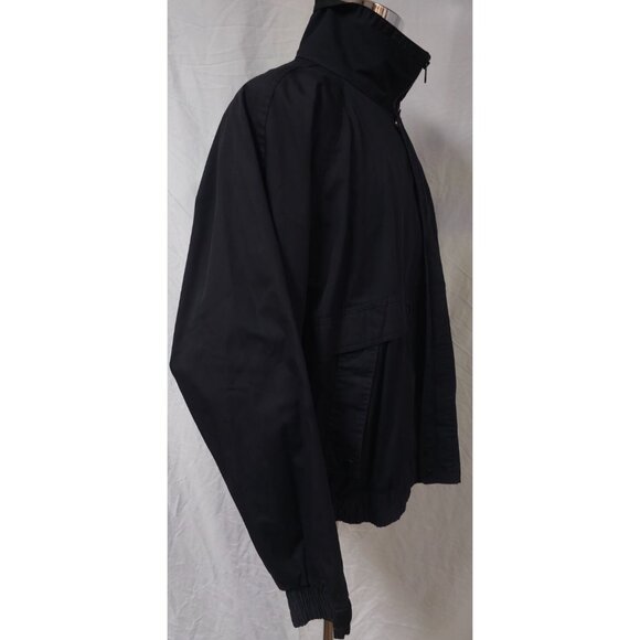 Vtg Turning Point CAT Mens XXL Black Zip Snap Caterpillar Lined Work Jacket Coat - Picture 5 of 14